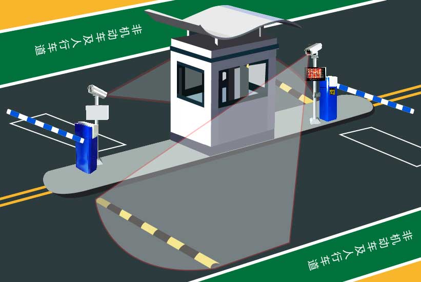 车牌识别停车管理系统无线版效果图 车牌识别停车管理系统无线版效果图